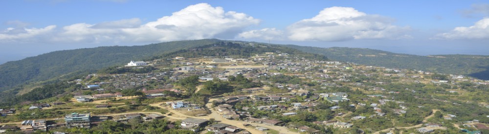 Aerial view of Old Peren town. (Photo: peren.nic.in)